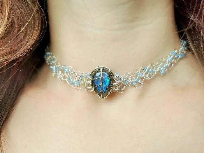 I Crochet With Wire To Make Jewelry, Here Are Some Of My Necklaces (6 Pics)