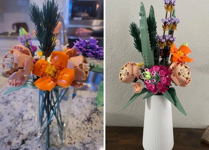 Immerse Yourself In Creativity With <span Style="Font:inherit;color:#d74b1f;"> The LEGO Icons Flower Bouquet</Span> Building Set: A Stunning Display Of Color And Elegance For Any Room!