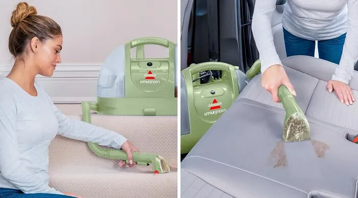 The Little Green Multi-Purpose <span Style="Font:inherit;color:#d74b1f;"> Portable Carpet And Upholstery Cleaner</Span>: Your Convenient Solution For Deep Cleaning Carpets And Upholstery On-The-Go!