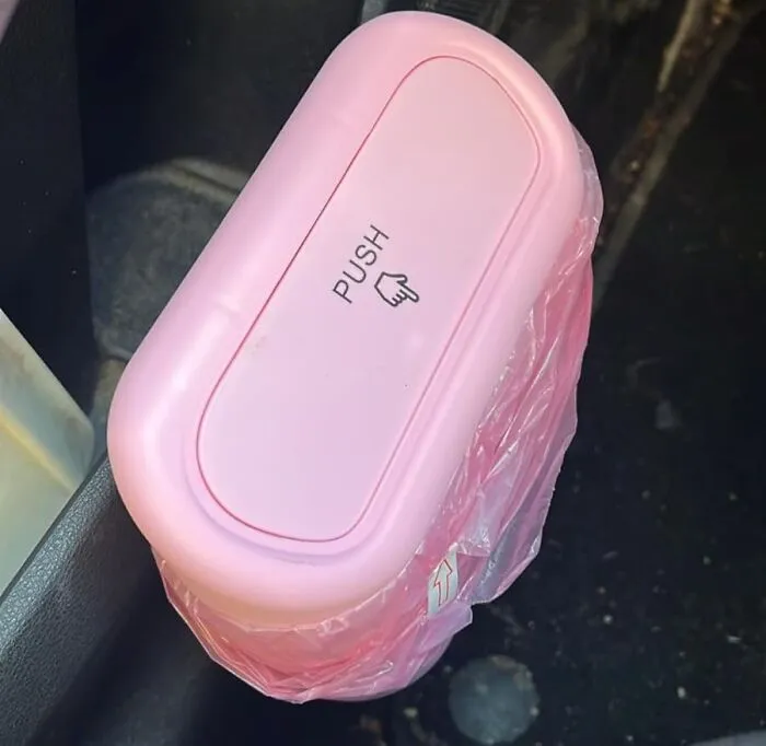 Pink Perfection:<span Style="Font:inherit;color:#d74b1f;"> The Portable Car Trash Can </Span> That’s Pretty And Practical