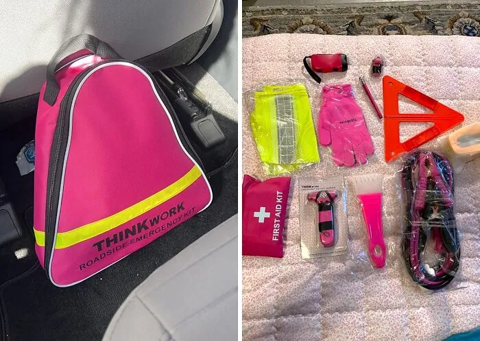 Pretty In Pink: <span Style="Font:inherit;color:#d74b1f;"> The Ultimate Car Emergency Kit </Span> For Girls