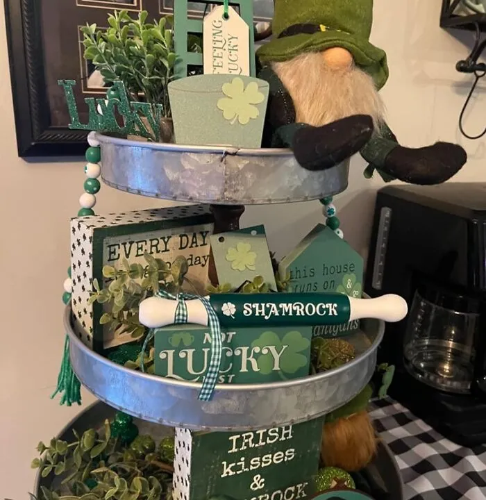 Leprechaun Chic: Elevate Your Space With <span Style="Font:inherit;color:#d74b1f;">st. Patrick's Day Tiered Tray Decor</Span> !