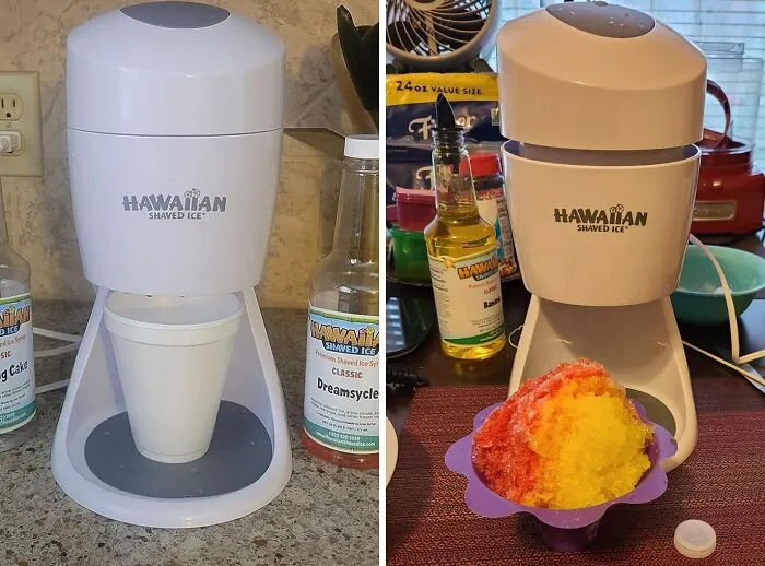 Enjoy Convenient Icy Treats At Home With <span Style="Font:inherit;color:#d74b1f;"> The Ice Snow Cone And Shaved Ice Machine</Span>: Featuring 2 Reusable Plastic Ice Mold Cups For An Endless Array Of Refreshing Delights!