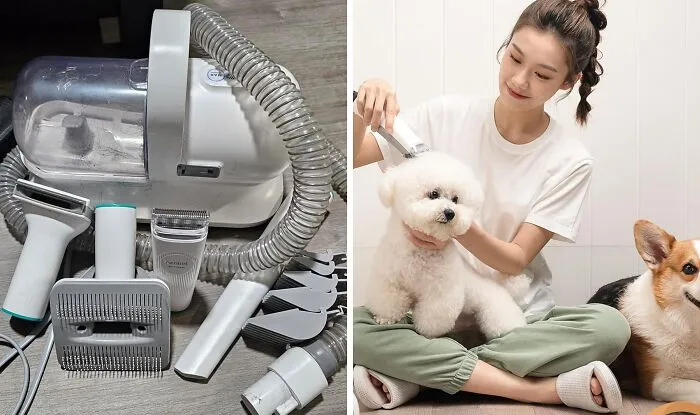 Experience Ultimate Convenience With <span Style="Font:inherit;color:#d74b1f;"> The Pet Grooming Kit & Vacuum Suction</Span>: Effortlessly Groom Your Pet While Keeping Your Space Clean And Tidy!