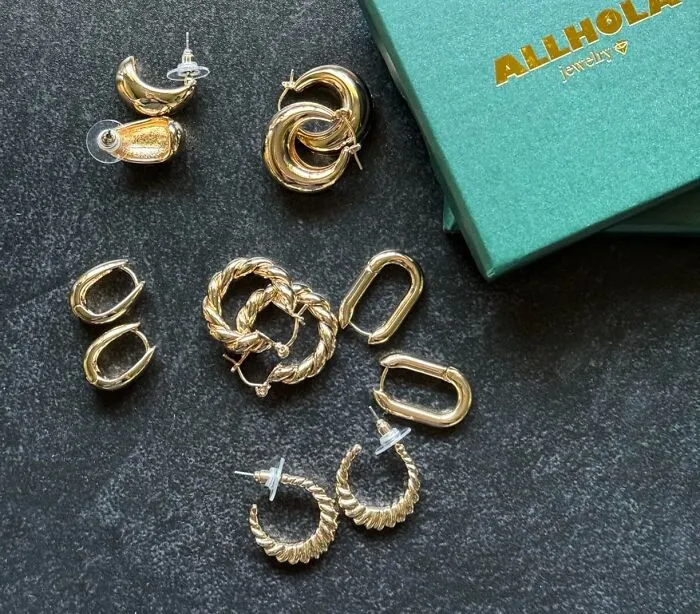 Stack Your Style: <span Style="Font:inherit;color:#d74b1f;"> 14k Gold Hoop Earrings Multipack </Span> For Every Occasion!