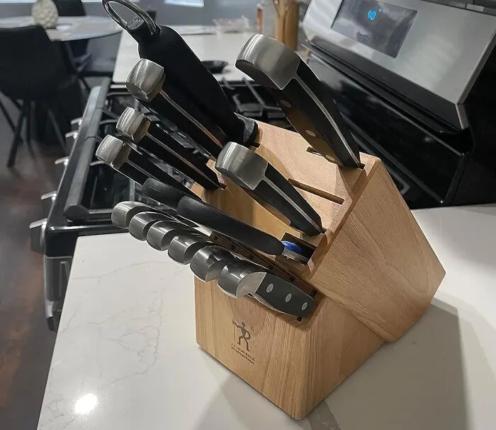 Upgrade Your Kitchen With The Premium Quality <span Style="Font:inherit;color:#d74b1f;"> 15-Piece Knife Set</Span> Complete With Block, Offering Razor-Sharp Precision For Your Culinary Adventures!