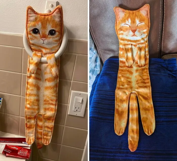 <span Style="Font:inherit;color:#d74b1f;"> Meow-Nificent Hand Towels</Span>: Decorate Your Bathroom And Kitchen With Feline Flair
