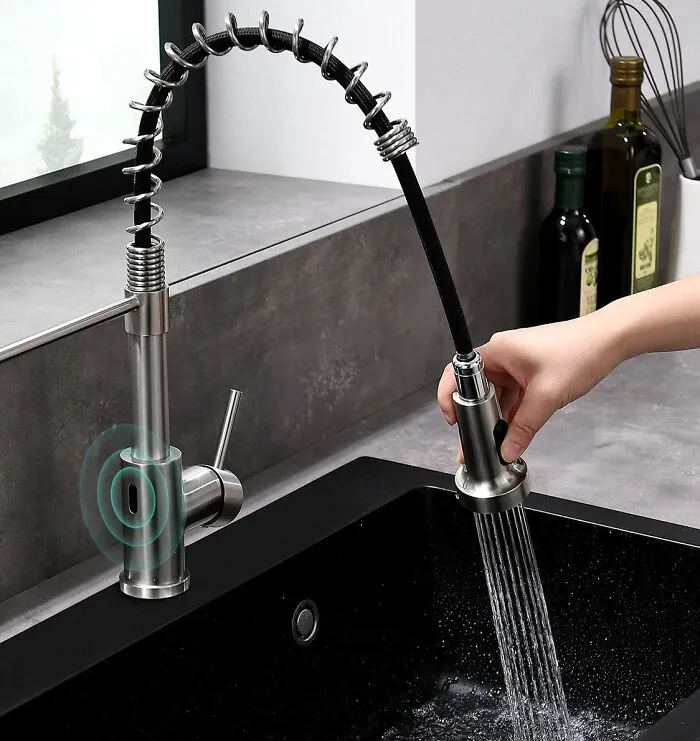 Upgrade Your Kitchen With <span Style="Font:inherit;color:#d74b1f;"> The Touchless Kitchen Faucet</Span> Featuring A Pull Down Sprayer