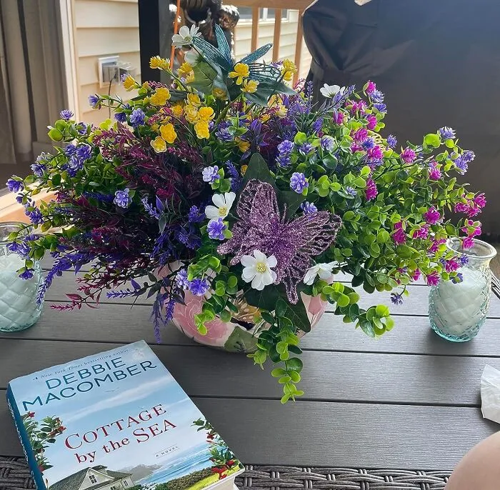 Eternal Bloom: <span Style="Font:inherit;color:#d74b1f;"> 12 Bundles Of UV-Resistant Faux Flowers</Span> For Outdoor Decor!