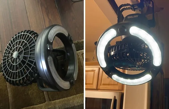 Illuminate And Ventilate Anywhere With The Portable LED Camping <span Style="Font:inherit;color:#d74b1f;"> Lantern With Ceiling Fan</Span>: Your Ultimate Outdoor Companion