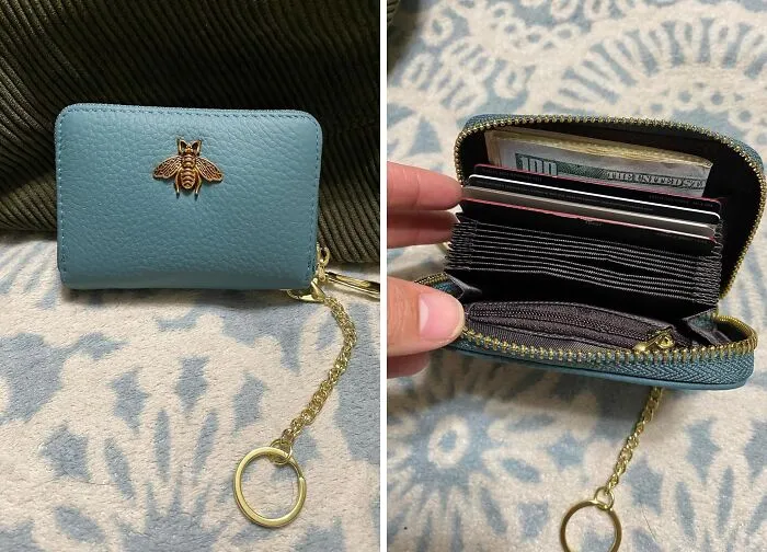 Zip It Up: Compact <span Style="Font:inherit;color:#d74b1f;"> Leather Card Wallet </Span> For The Minimalist Mover!