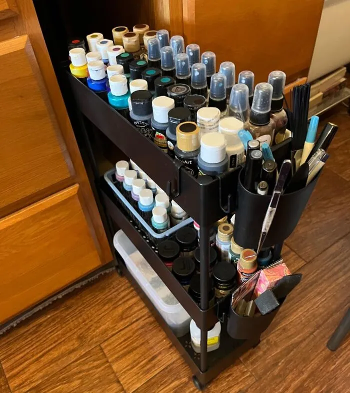 <span Style="Font:inherit;color:#d74b1f;"> Pipishell Slim Storage Cart </Span>: Your Compact Command Center On Wheels