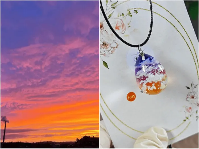 Captured A Bit Of Sunrise Inside Resin