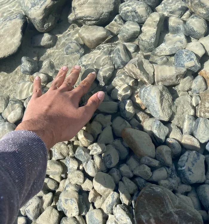 I Found Glacier Water So Clear You Can Barely See It