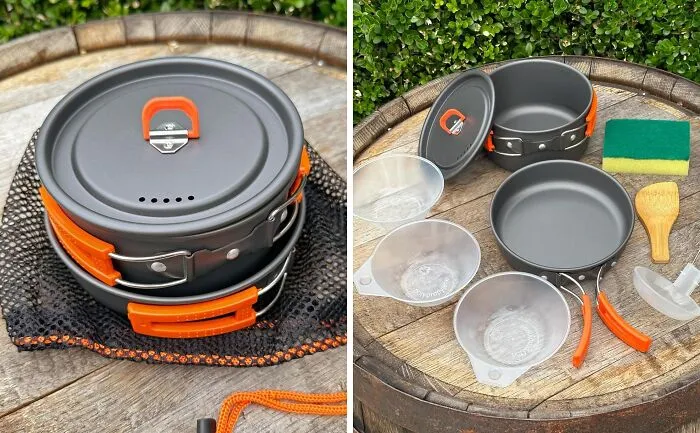 Lighten Your Load: <span Style="Font:inherit;color:#d74b1f;"> Odoland Camping Cookware Set</Span> - Perfect For Outdoor Chefs!