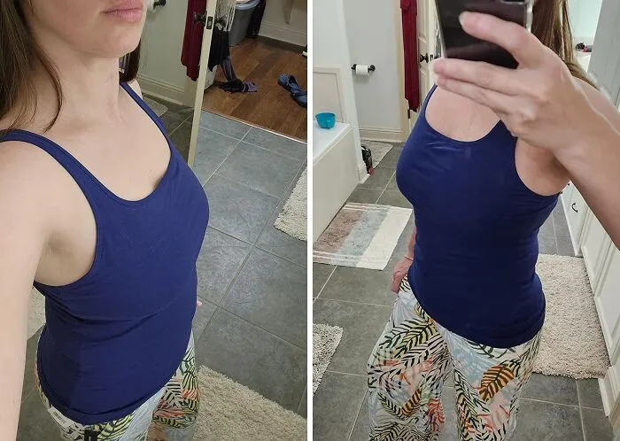 Double Duty Chic: <span Style="Font:inherit;color:#d74b1f;"> Women's Cotton Tank Top With Built-In Shelf Bra</Span>!
