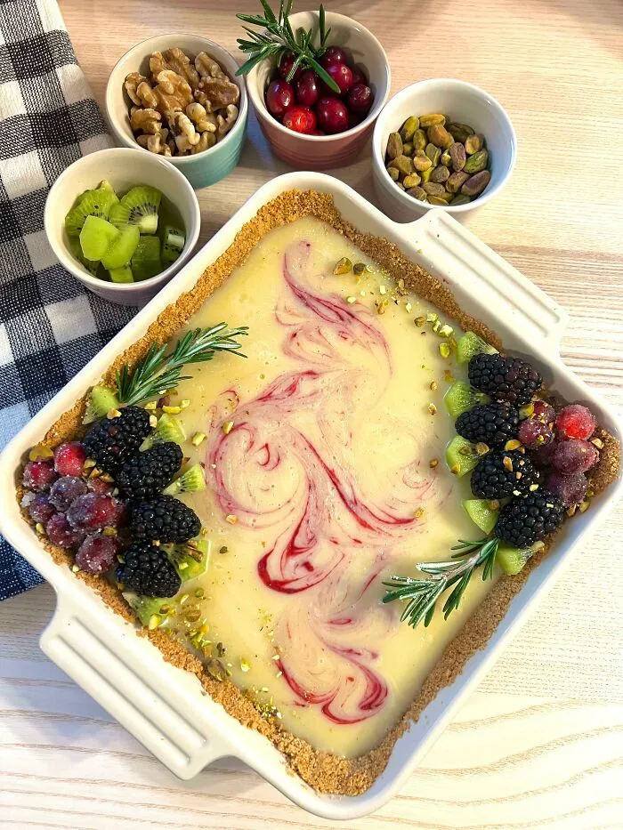 Made A Cranberry White Chocolate Tart This Year. I Don’t Have A Tart Pan, So I Made It Work