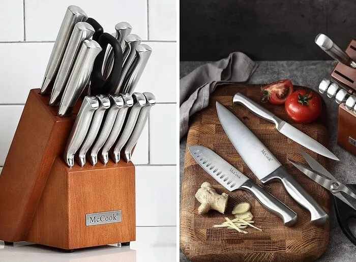 Upgrade Your Kitchen With <span Style="Font:inherit;color:#d74b1f;"> Stainless Steel Knife Block Sets</Span>: Built-In Sharpener For Effortless Precision Cutting