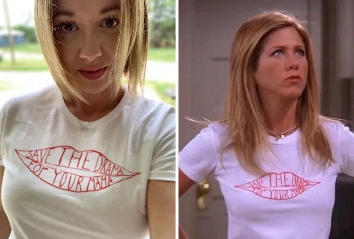 Channel Rachel Green: <span Style="Font:inherit;color:#d74b1f;"> 'Save The Drama' Tee</Span> From Your Fave Friends Moment!