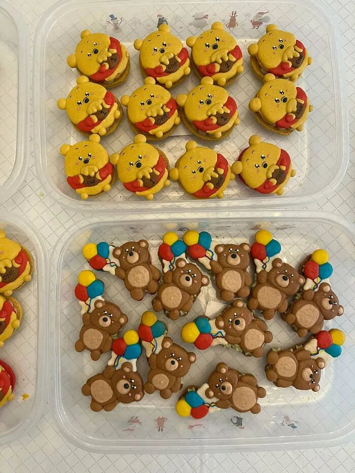 Macarones para el cumple de mi hijo, con temática de osos