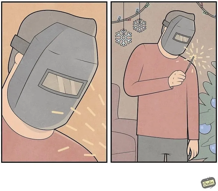 25 Cómics sarcásticos que tendrás que mirar 2 veces para entender, por Anton Gudim