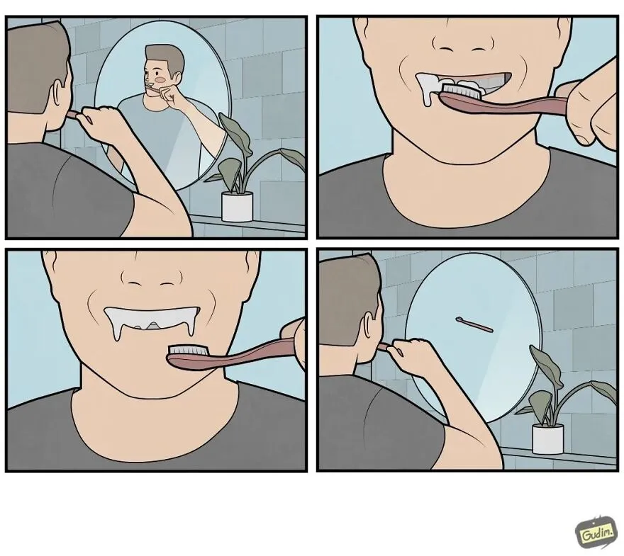 25 Cómics sarcásticos que tendrás que mirar 2 veces para entender, por Anton Gudim