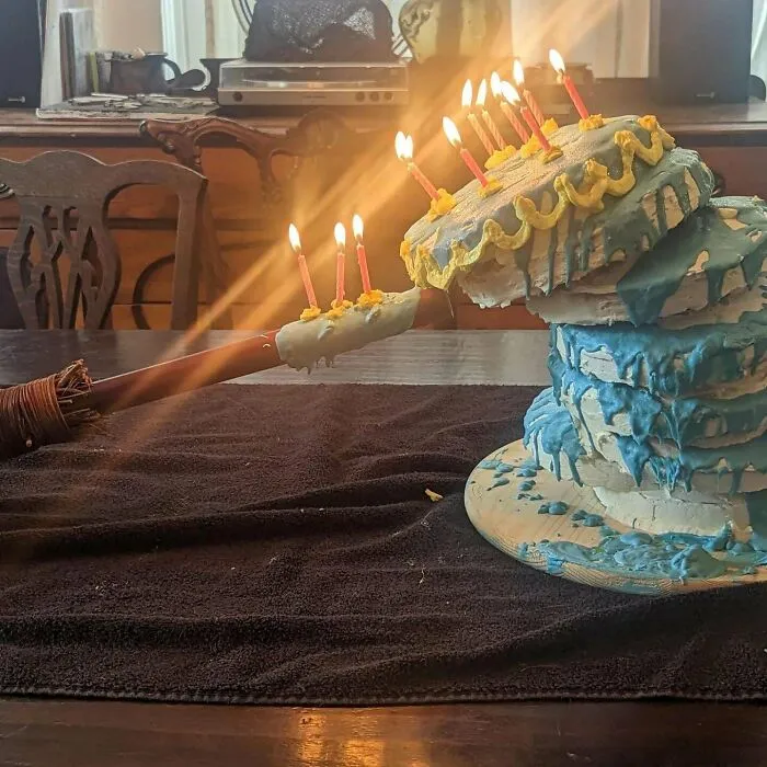 Gravity Defying Sleeping Beauty Cake