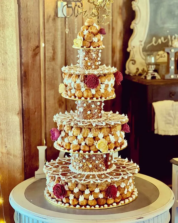 Croquembouche para la boda de mi cuñada