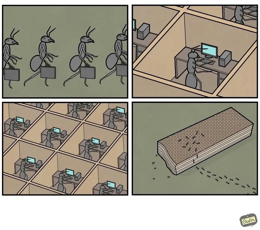 25 Cómics sarcásticos que tendrás que mirar 2 veces para entender, por Anton Gudim