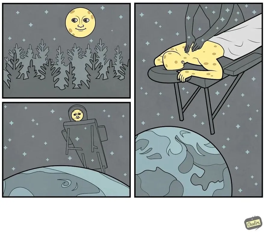 25 Cómics sarcásticos que tendrás que mirar 2 veces para entender, por Anton Gudim