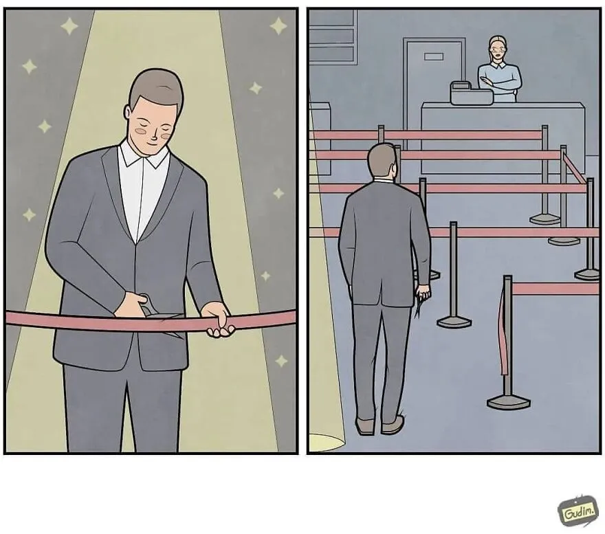 25 Cómics sarcásticos que tendrás que mirar 2 veces para entender, por Anton Gudim