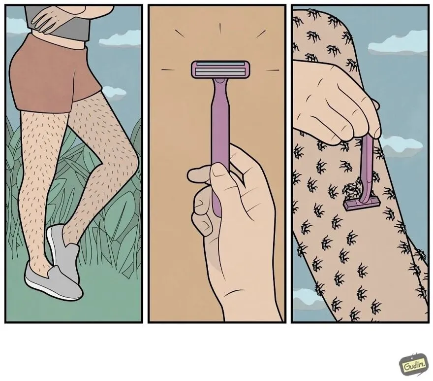 25 Cómics sarcásticos que tendrás que mirar 2 veces para entender, por Anton Gudim