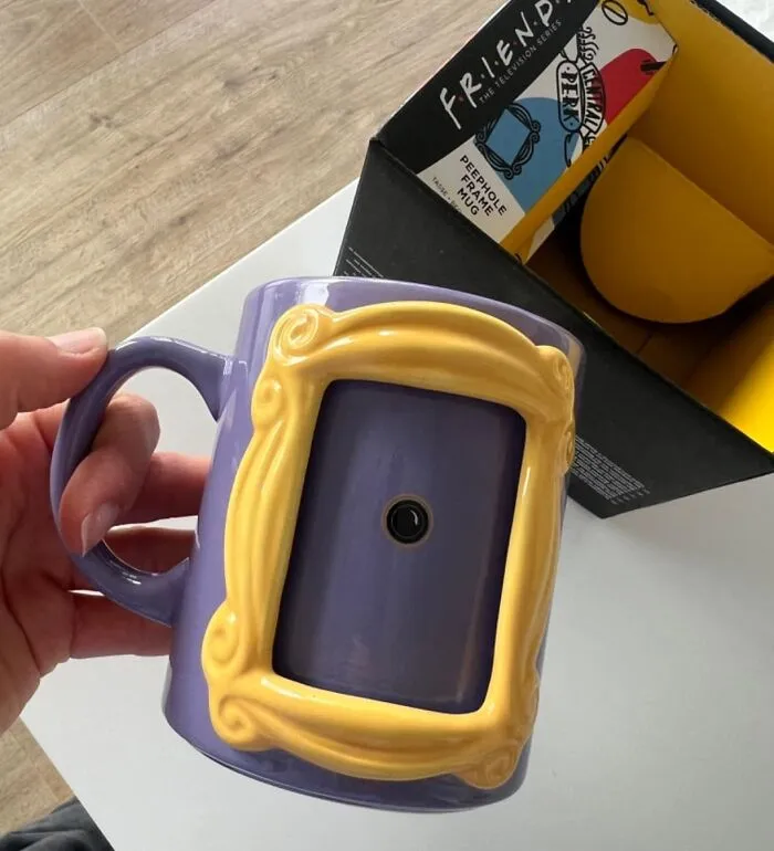 Coffee Break With Friends: <span Style="Font:inherit;color:#d74b1f;"> Monica’s Iconic Purple Door Mug</Span> Awaits!