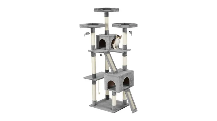 Frisco Faux Fur Cat Tree and Condo