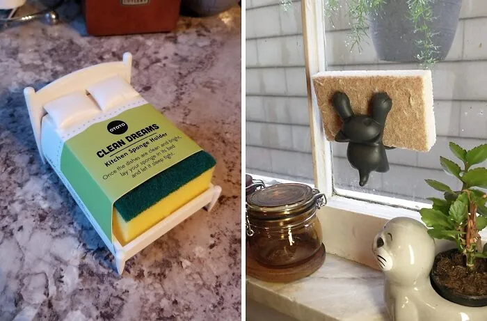 Keep Your Kitchen Tidy With <a Style="Display:inline;" Href="Https://Www.amazon.com/Ototo-Clean-Dreams-Kitchen-Sponge/Dp/B01irejmq8?ie=utf8&linkcode=ll1&tag=bpstarfish-20&linkid=836ffc10934f4e1f53eb588dd15f4080&language=en_us&ref_=as_li_ss_tl" Target="_blank"><span Style="Font:inherit;color:#d74b1f;"> A Bed Shaped Sponge Holder</Span>, Because Sweet Dreams Are Made Of These
