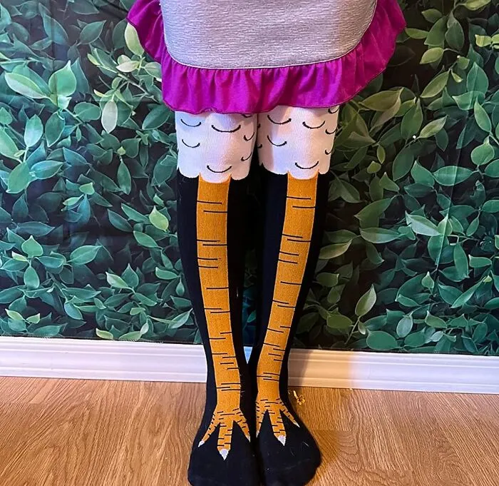 Add Some Quirky Fun To Your Outfit With Crazy Funny <a Style="Display:inline;" Href="Https://Www.amazon.com/Crazy-Funny-Chicken-Knee-High-Novelty/Dp/B01n6gc71p?ie=utf8&linkcode=ll1&tag=bpstarfish-20&linkid=b130a16a6418b232e5c270cd3dc8bf21&language=en_us&ref_=as_li_ss_tl" Target="_blank"><span Style="Font:inherit;color:#d74b1f;"> Chicken Legs</Span> Knee-High Novelty Socks!