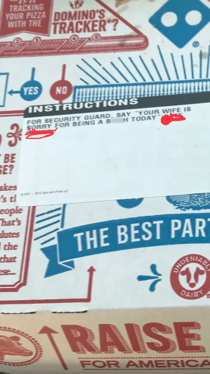 Half Asleep And Not Wanting To Wake Up This Morning, I Snapped At My Husband. I Felt Bad So I Sent Him Lunch. He Said I Made His And The Pizza Guys Day
