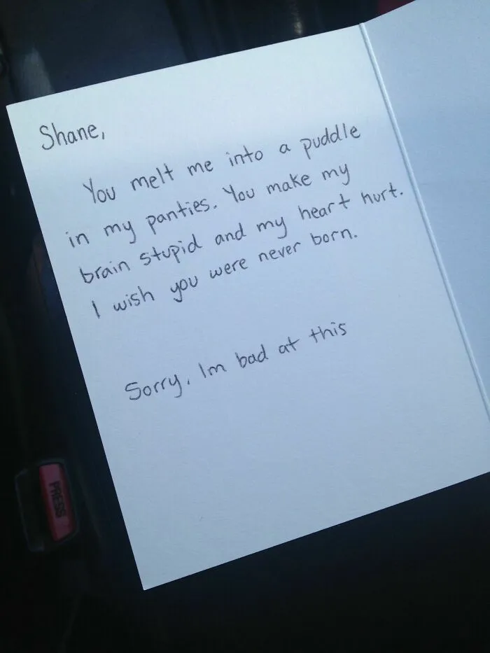 Might Need To Work On My Love Letter Skills If I'm Gonna Do This Long-Distance Relationship Thing