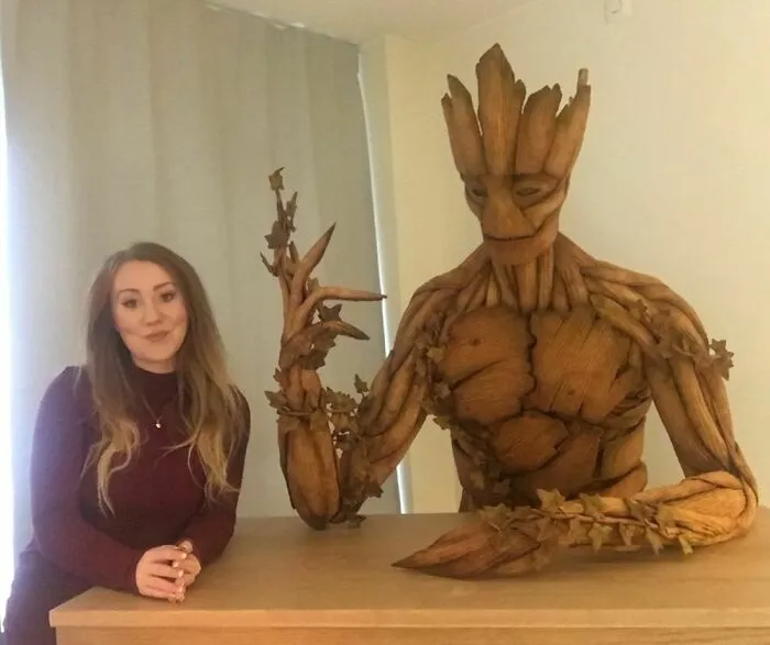 Groot hecho de pan de jengibre en mi casa