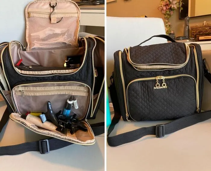 Toiletries On The Go: This <span Style="Font:inherit;color:#d74b1f;"> Bag </Span>makes Travel Cleanup A Zip, Not A Trip!