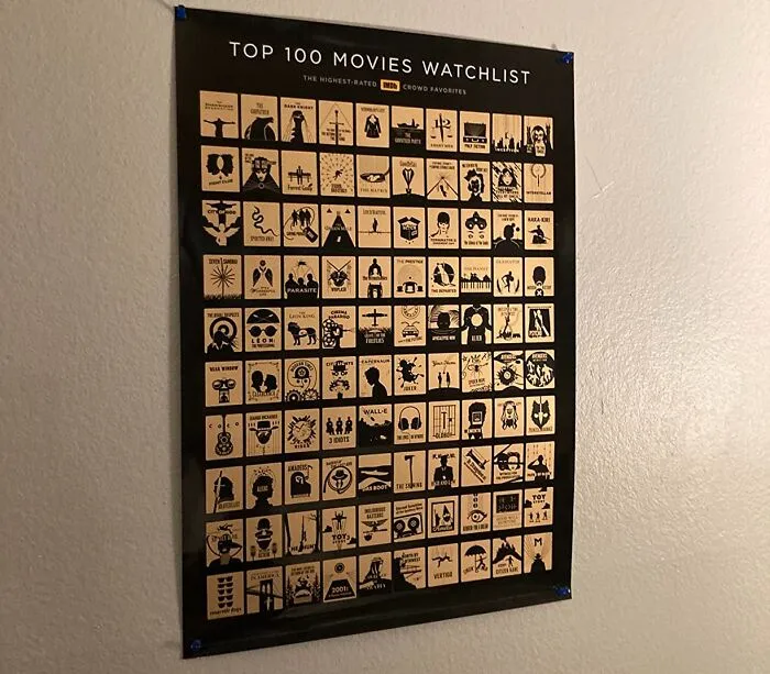Connect Through Cinema: <span Style="Font:inherit;color:#d74b1f;"> Scratch Off Each Top 100 Movies</Span> For Date Nights Apart!