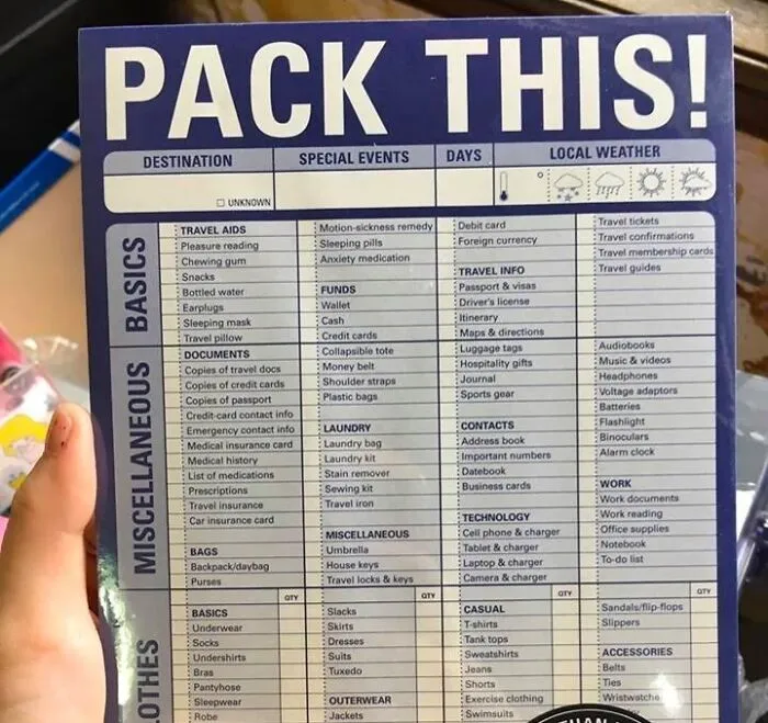 Travel Game Changer: <span Style="Font:inherit;color:#d74b1f;"> Knock Knock 'Pack This!' List</Span> For Easy Packing!