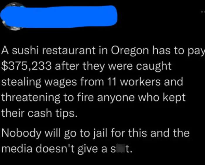 Tip Thieves Deserve Prison