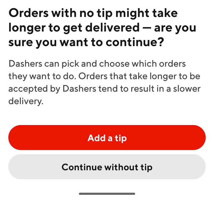 Doordash Reminding Me That Tipping Culture Is Out Of Control