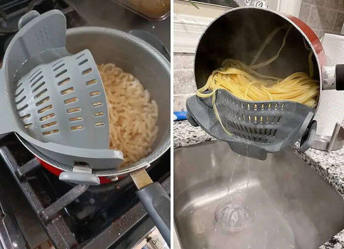 Effortlessly Drain Vegetables And Pasta Noodles With A <span Style="Font:inherit;color:#d74b1f;"> Heat-Resistant Drainer</Span>: Enjoy Safe And Easy Cooking In Your Kitchen