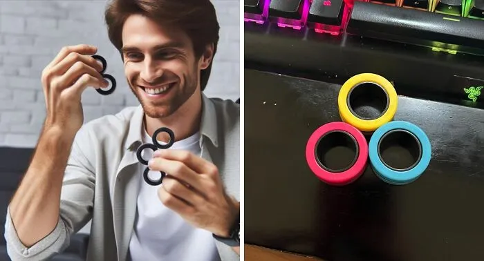 Fidget In Style:<span Style="Font:inherit;color:#d74b1f;"> Sleek Rings With A Magnetic Twist</Span>