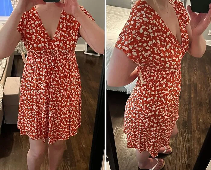 Step Out In Style With The Women's <span Style="Font:inherit;color:#d74b1f;"> Surplice Dress</Span>: Effortlessly Elegant And Perfect For Any Occasion