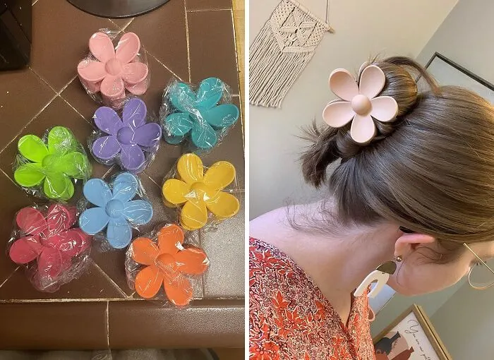 Enhance Your Hairstyle With Delicate <span Style="Font:inherit;color:#d74b1f;"> Flower Hair Clips</Span>: Add A Touch Of Feminine Charm To Any Look