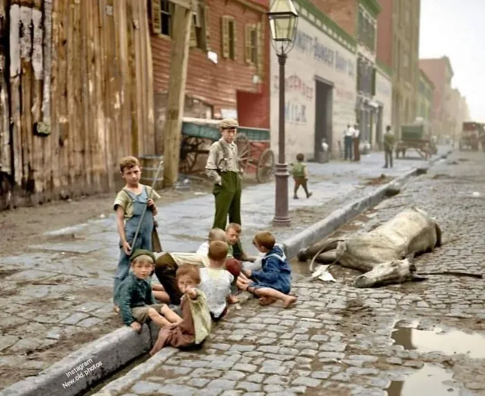 New York City , 1900 - 1906 ( Colorized )
photo Was Taken By 📸 Joseph Byron

facebook " Group " 
vintage / History Of Everything & Weird Facts
................................... ..............................

.
.
.
.
#newyorkcity #1900 #nyc #1906 #coloriz #colorized #colorizedhistory #joseph #ny #ny #josephbyron #1900s #1910  #backschool #colorizedhistoricalphotos
#lostphotos #lostpictures #losthistory #deadhorse
...................................
.
.
.
.
.

.
.