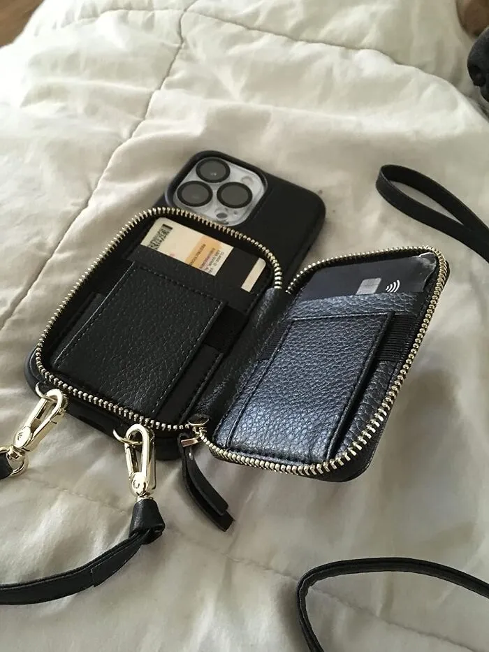 Strap In, Step Out: <span Style="Font:inherit;color:#d74b1f;"> Phone Case With Card Holder </Span> For Hands-Free Hustle!